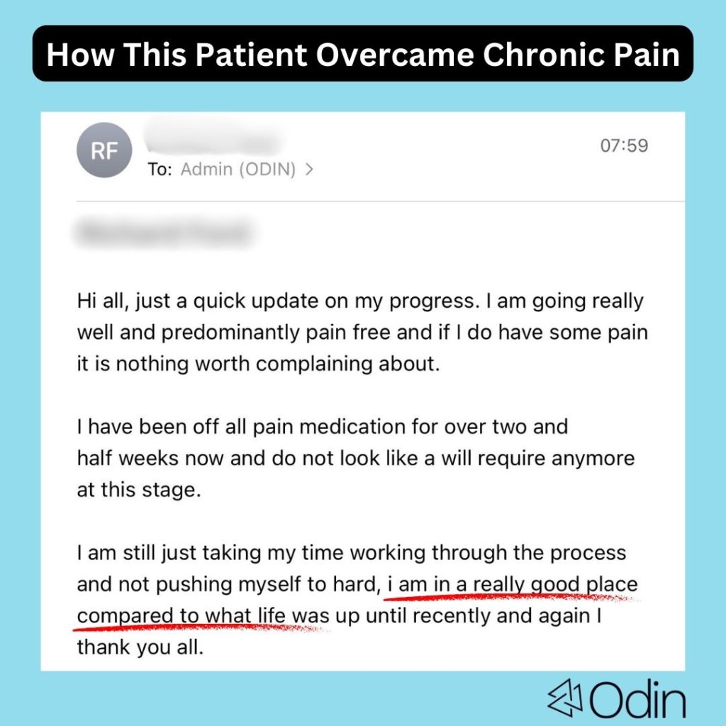 How This Patient Overcame Chronic Pain